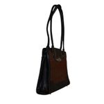 Marc Chantal MC Purse Faux Crocodile Embossed Leather Rusty Brown Handbag Photo 3