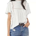 Free People LARGE Le Femme Tee in Ivory BNWTS Photo 9