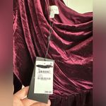 H by Halston Halston Amara Velvet One Shoulder Cut Out Dress 8- NwT Photo 5