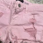 Klique B  Pink Cut-off Distressed Shorts  Photo 4
