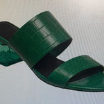 French Connection  Emerald Green Mules. NWOB Size 8.5 Photo 0