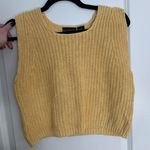 Yellow Crochet Top Size L Photo 0