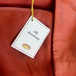 Talbots Sleeveless Peach Colored 100% Silk Shantung Dress in Size 8 NWT Photo 5