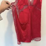 Victoria's Secret  Red Slip Dress With Lace Cutouts Size Large 1185 Photo 8