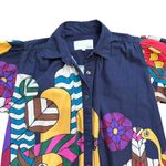 Carolina K Valerie Pleated Kaftan in Blue Multi, Size S Photo 4