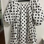 JODIFL  Polka Dot Balloon Hem Puff Sleeve Dress M Photo 1
