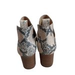 Lucky Brand  Jabilo Snake Print Leather Block Heel Western Booties Size 9.5 Photo 5