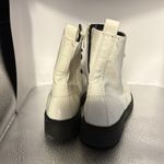 Wonder Nation  size 5 white with sparkles patent leather zip up fashion boots​ Photo 2