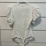 Free People  Ava Puff Sleeve Bodysuit White Photo 2