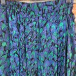 Vintage Omanti 100% Silk skirt Made in Hong Kong Size 6 Blue Photo 6
