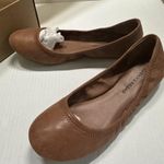 Lucky Brand Emmie Ballet Flats Shoes Womens 9 Brown Leather Slip On Comfort Photo 7
