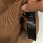 White House | Black Market Brown Ribbed Short Sleeve Top Sz M Photo 4