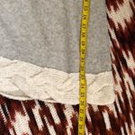 Anthropologie NWOTAnthropologie Sleeping on Snow Wool Alpaca Blend Off Shoulder Cowl Neck Grey White Sweater Top Long Sleeve Whipstitched Size S Measurement in pics Photo 5