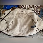 Free People  Andies Vegan Moto Jacket Embroidered Floral Brown Bear Small NWT Photo 7