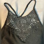 Mudd - High-Neck Crochet Crop Top (Small) Black (EUC) Photo 1