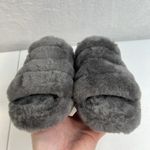 UGG  US 7 Fluff Yeah Slide Slippers Shoes Women Lightweight Platform Gray 1095119 Photo 11