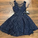 Jodi Kristopher  junior formal llace mini dress size 1 Photo 0
