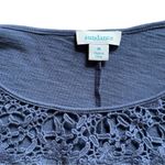 Sundance Lily's Paramour Navy Crochet Longsleeves Top Women’s Size Medium A7 Blue Photo 8