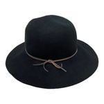 Talula Aritzia ‎ Baylis 100% Wool Floppy Black Hat Size M/L Photo 1