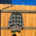 Vintage Floral Best American Clothing Sweater Sz small‎ green 90s cottage cozy Photo 8