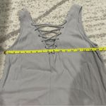 Forever 21 Grey Lace Up Tank Crop Top Photo 6