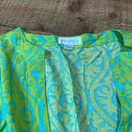 Escapada  Beach | Women's Bright Green Blue Beach Cover Up Top Sz M Photo 3