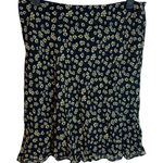 Ralph Lauren  Vintage Navy Blue Floral A-Line Skirt Photo 0