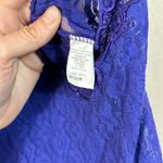 Cinema Etoile Purple Dark Fairy Lace Mid Chemise Slip Sleep Floral Nylon Medium Photo 5