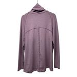 Lululemon Women Coast Easy Wrap Jacket Sz 8 French Terry Heathered Misty Merlot Photo 3