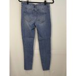 Liverpool Los Angeles Womens Blue Wash High Rise Frayed Hem Skinny Jeans Size 4 Photo 7