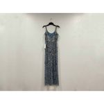 Mac Duggal  5477 Slate Gray Floral Embellished Scoop Neck Evening Gown Sz 4 NEW Photo 3