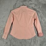 Vineyard Vines  Shirt Women Small‎ Orange White Gingham Seersucker Casual Coastal Photo 2