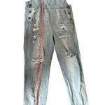 Black Label  distressed overalls size‎ medium Photo 3