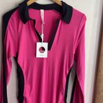 Anthropologie Daily Practice by Long-Sleeve Colorblock Polo Midi Dress Photo 3