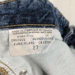 Tommy Hilfiger Vintage Y2K  Euro Flare Blue Jeans Denim Big Logo Patch Size 27 Photo 6