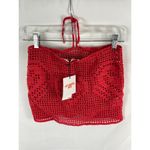 NWT MEMORIAL DAY Heart Crochet Mini skirt in Red Size 1 / XS Photo 5