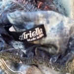 Ariella  Strapless Jumpsuit Abstract Print Ruched Legs Photo 3