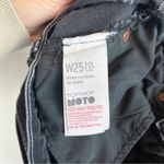 Topshop  Black Kort High Rise Straight Leg Cropped Jeans Size 25 Photo 9