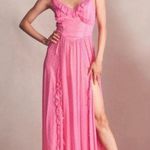 Love Shack Fancy Junia Maxi Dress | Hot Pink Cherry | NEW | 2 Photo 4