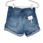 KanCan Distressed Cuffed Denim Jean Shorts Five Pockets Mid Rise Blue Size 7/27 Photo 11