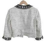 White House | Black Market WHBM Embellished Tweed Boucle Cropped Blazer Jacket Sz 6 Career Wear Office Photo 1