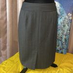 CAbi  Size 8 Pinstriped Midi Skirt Photo 5