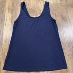 Soft Surroundings  Deep Blue Basic Tank Top Small V Neck Photo 2