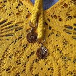 Sunshine 79 Womens Crochet Oversize Yellow Top V Photo 8