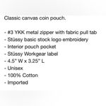 Stüssy STUSSY | Unisex Street Style Logo Skater Style Coin Cases 'Natural’ Photo 9