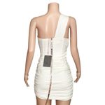 House Of CB Clementine Cut-Out One Shoulder Mini Dress, White, XS Photo 8