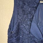 City Triangles Navy Lace Mini Dress Photo 1
