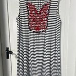 THML  Embroidered nautical striped tank relaxed fit dress size medium Photo 1