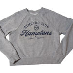 Hamptons Sweatshirt Womens XS By Thread & Supply Country Club Tenniscore Comfy Gray Photo 0
