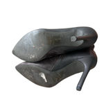 H by Halston Halston Gray Suede Irene Stiletto Boots Sz 10 Photo 6